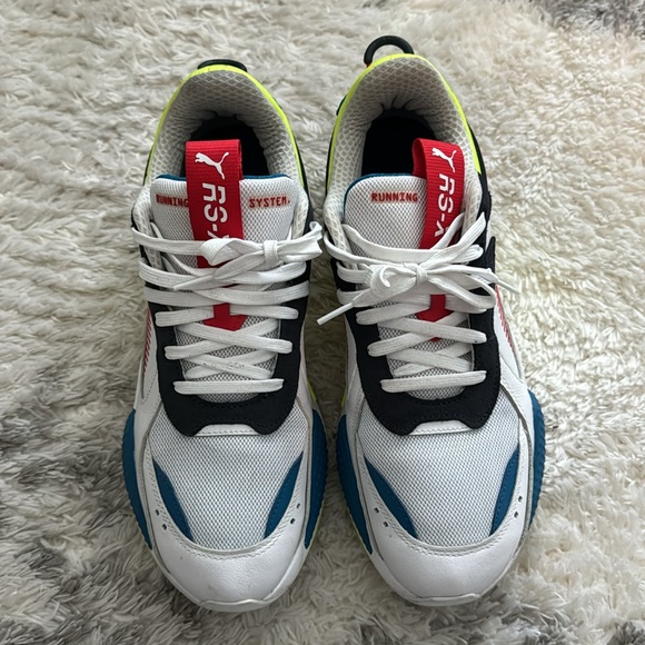 PUMA RS-X Goods White Black Red Green Athletic Shoes Men size 11 - Picture 2 of 8